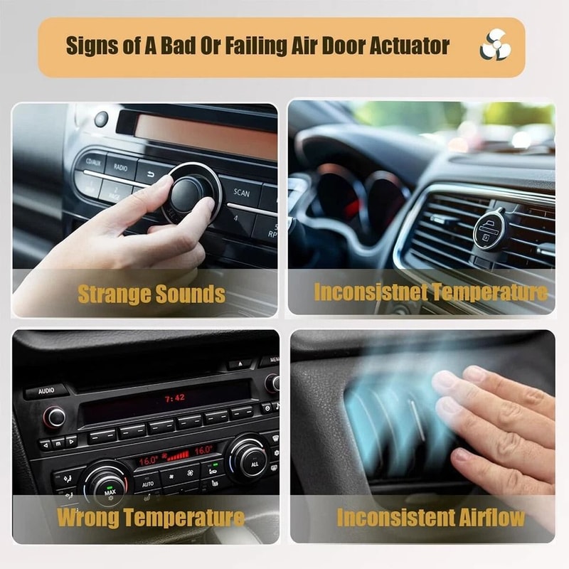 Jeep Wrangler JK HVAC Blend Door Actuator Replacement Climate Control Fix 5