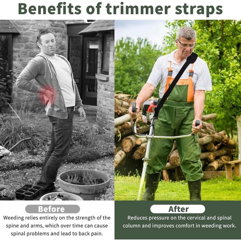 Adjustable Weed Eater Shoulder Strap For Trimmers And Grass Edgers 2