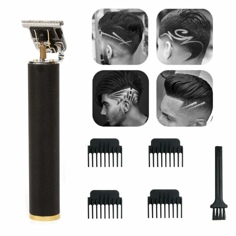 Pro Real Cordless T Blade Hair Trimmer For Sharp Beard Lines And Edging 9