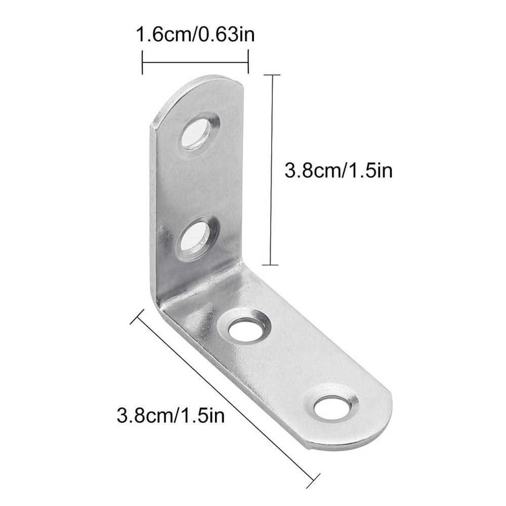 Steel Corner Braces With Screws For Furniture Repair 1
