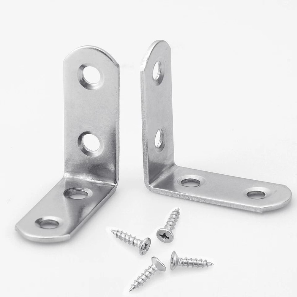 Steel Corner Braces With Screws For Furniture Repair 6