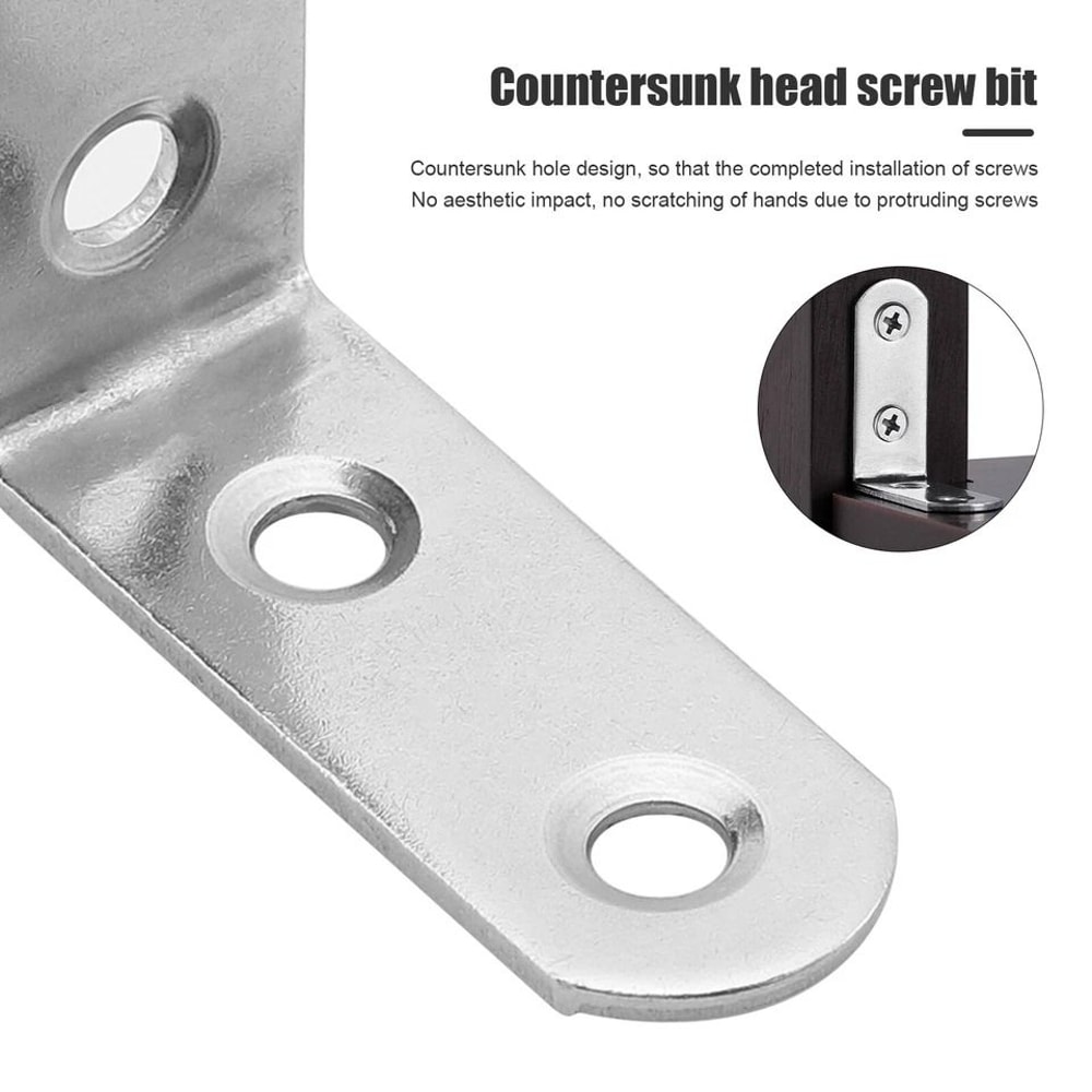 Steel Corner Braces With Screws For Furniture Repair 8