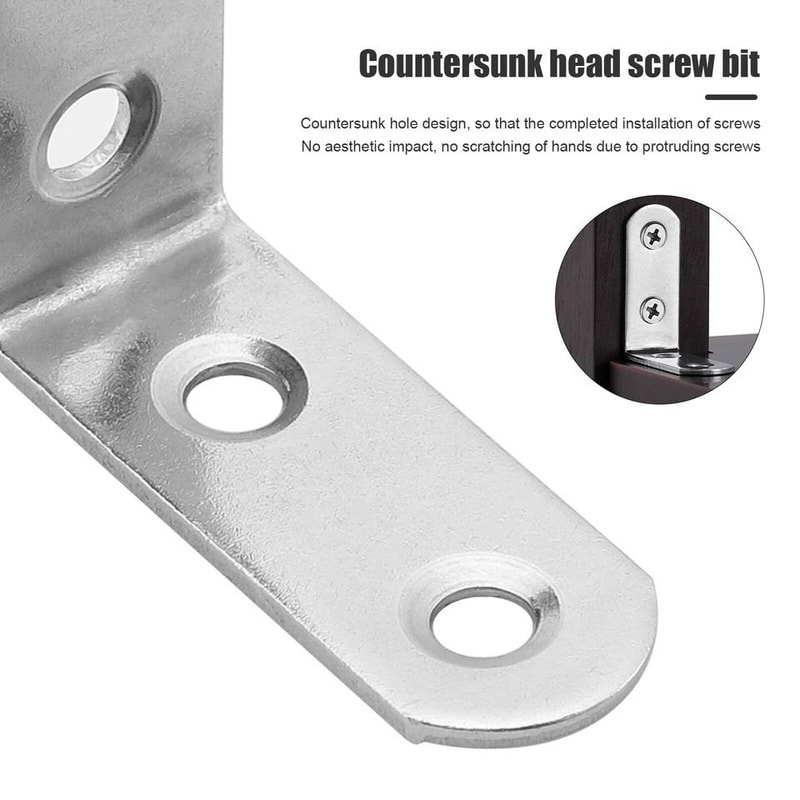 Steel Corner Braces With Screws For Furniture Repair 8