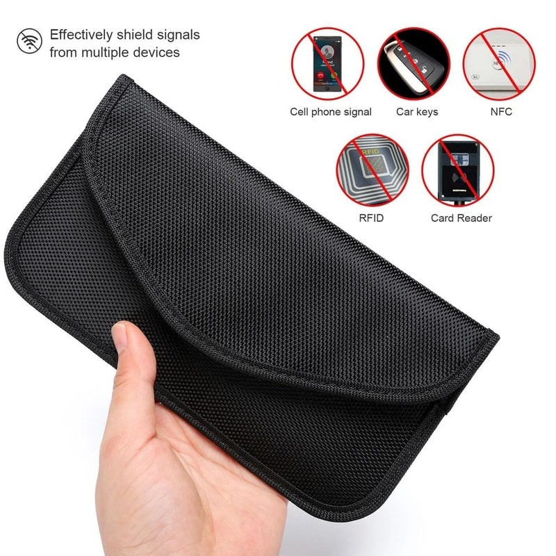 Faraday Bag Cell Phone Signal Blocker And RFID Blocking Pouch 6