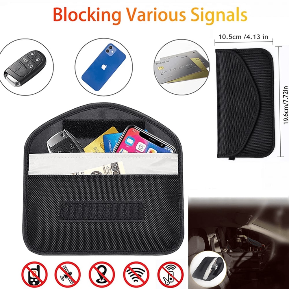 Faraday Bag Cell Phone Signal Blocker And RFID Blocking Pouch 9