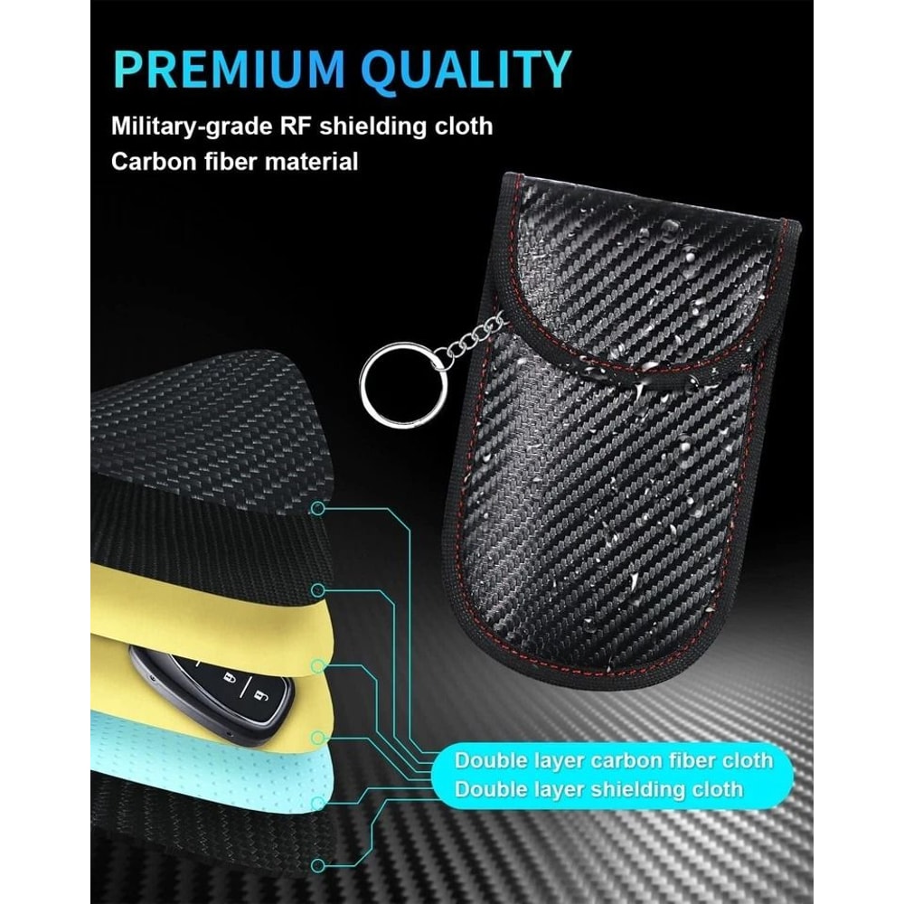 Faraday Key Fob Protector RFID Signal Blocking Car Key Pouch 3