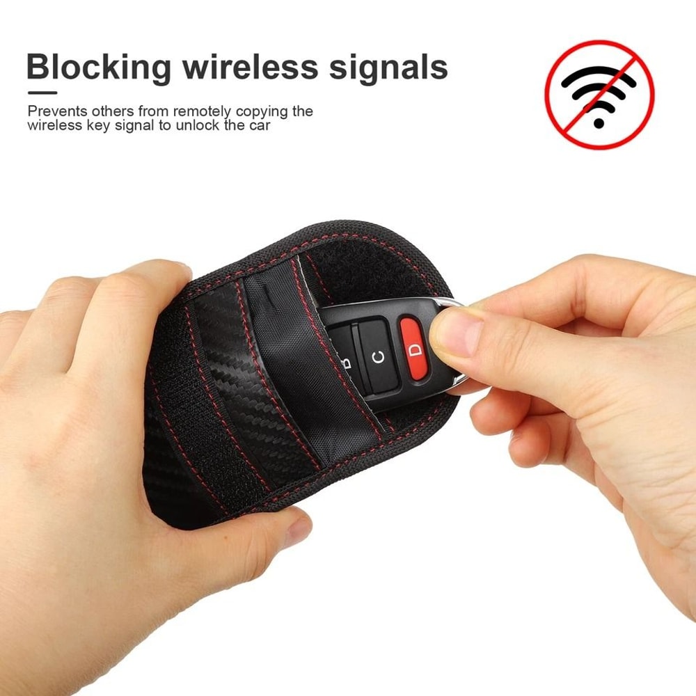 Faraday Key Fob Protector RFID Signal Blocking Car Key Pouch 6