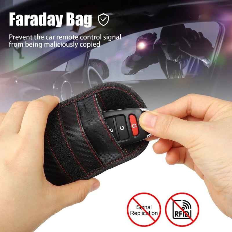 Faraday Key Fob Protector RFID Signal Blocking Car Key Pouch 8