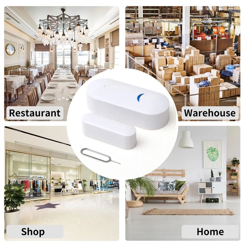 Smart WiFi Door Sensor Window Security Alarm 5