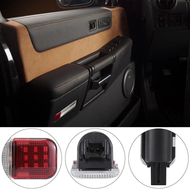 LED Courtesy Door Panel Lights Kit For GMC Chevy CK Hummer Interior Upgrade 7