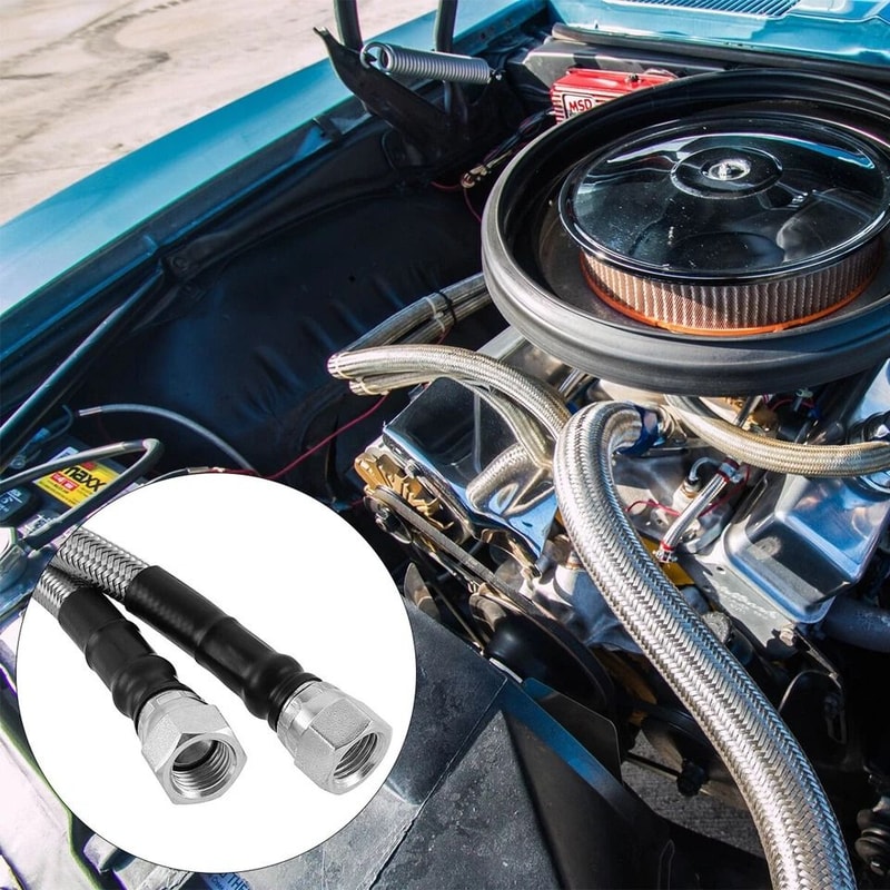 Stainless Braided Transmission Cooler Line Kit For GM 4