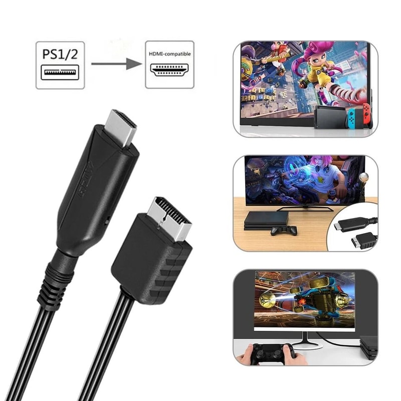 PS To HDMI Adapter Audio Video Converter For PlayStation 6