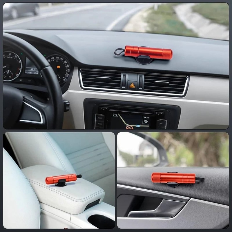 Car Safety Hammer Window Breaker And Seatbelt Cutter Emergency Escape Tool 2