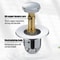 Universal Bathroom Sink Plug Stopper With Pop Up Drain Filter 4