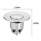 Universal Bathroom Sink Plug Stopper With Pop Up Drain Filter 9