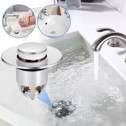 universal bathroom sink plug stopper with pop up drain filter