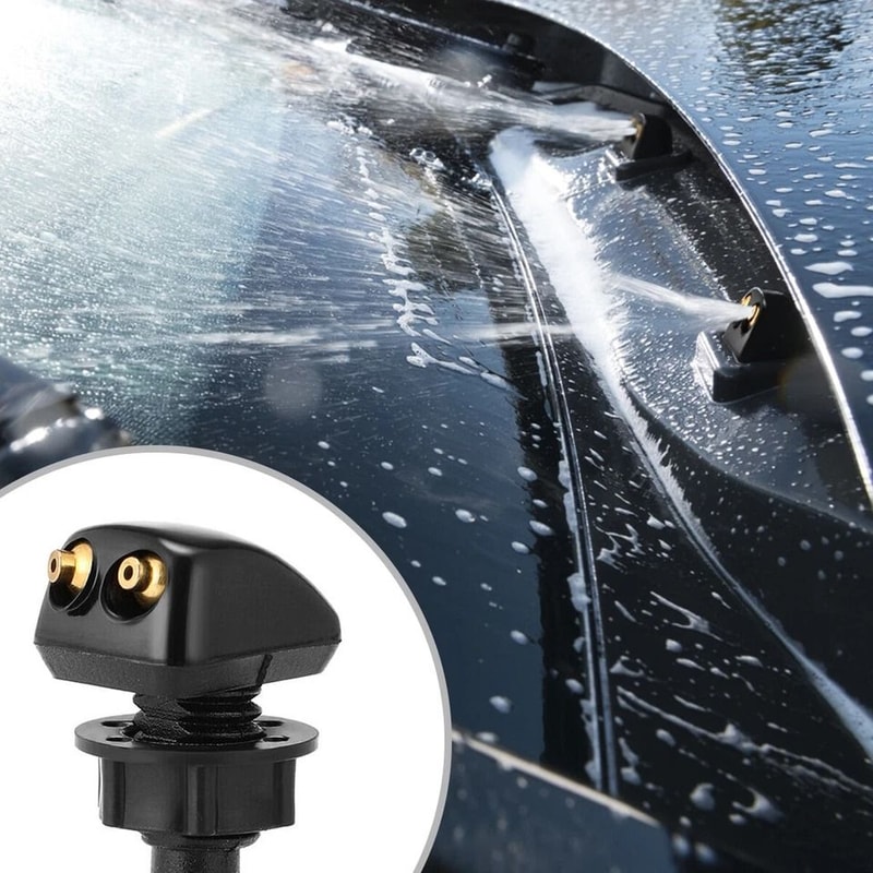 Adjustable Dual Hole Windshield Washer Nozzle Universal Wiper Spray Jet 6