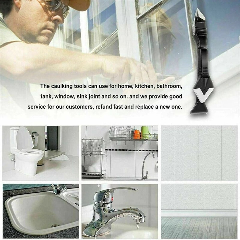 Silicone Sealant Remover And Caulking Tool Set 6