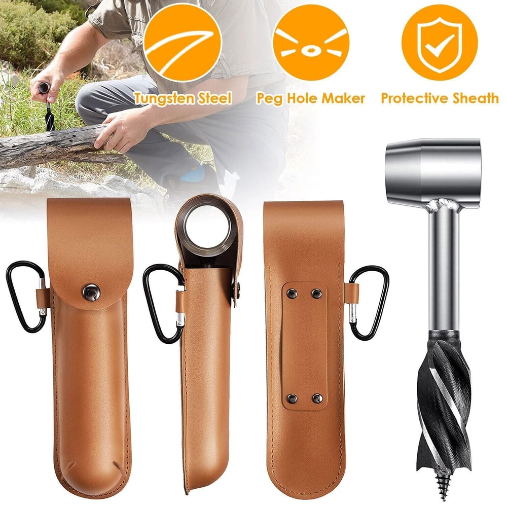 Bushcraft Hand Auger Wood Drill For Camping Survival Kits 8