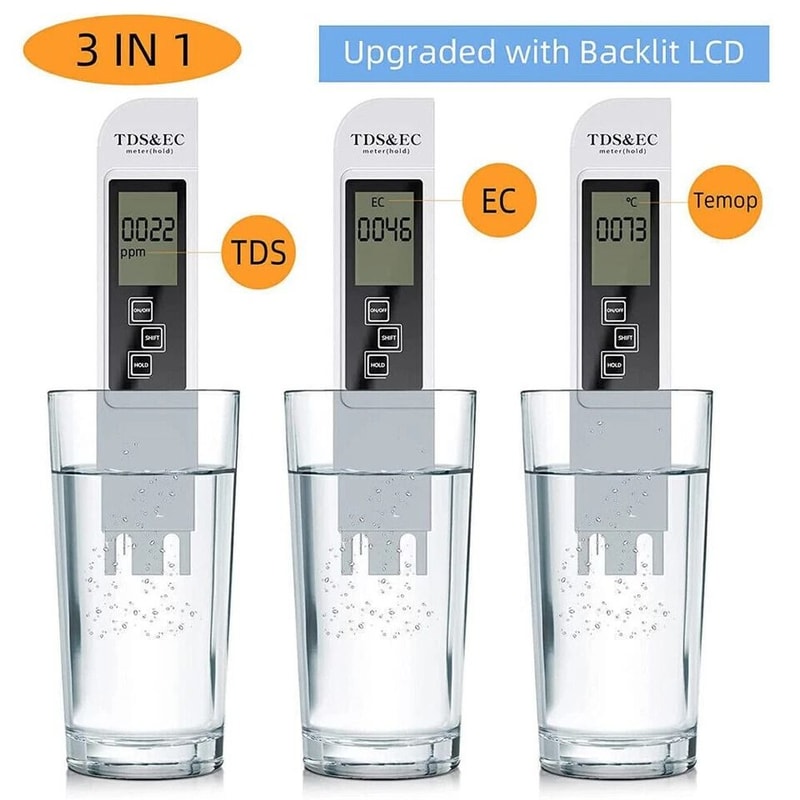 TDS Meter Digital Water Tester For Drinking Water Aquariums Hydroponics 1