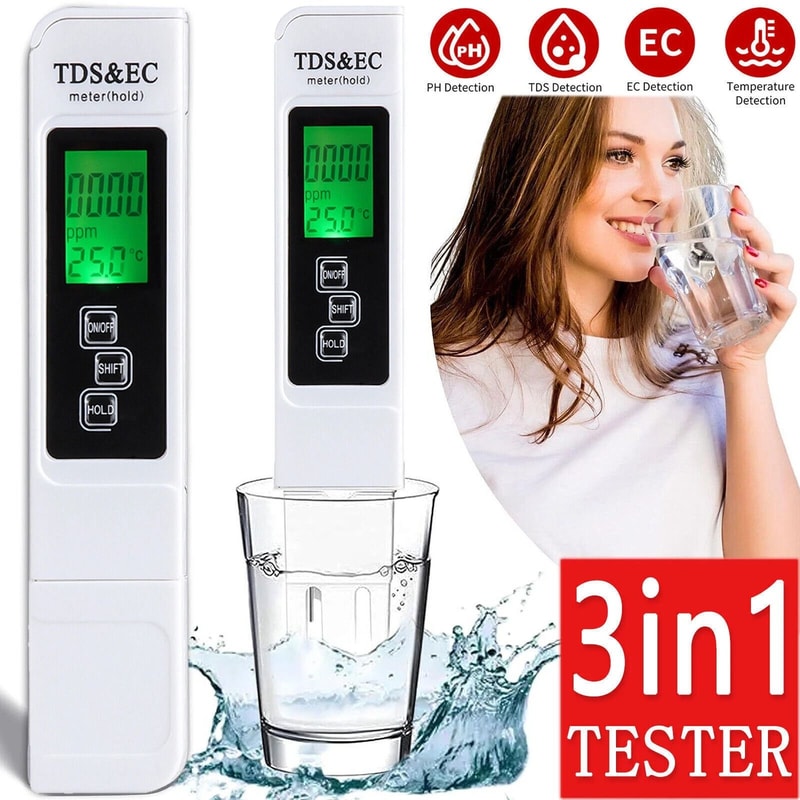 TDS Meter Digital Water Tester For Drinking Water Aquariums Hydroponics 11