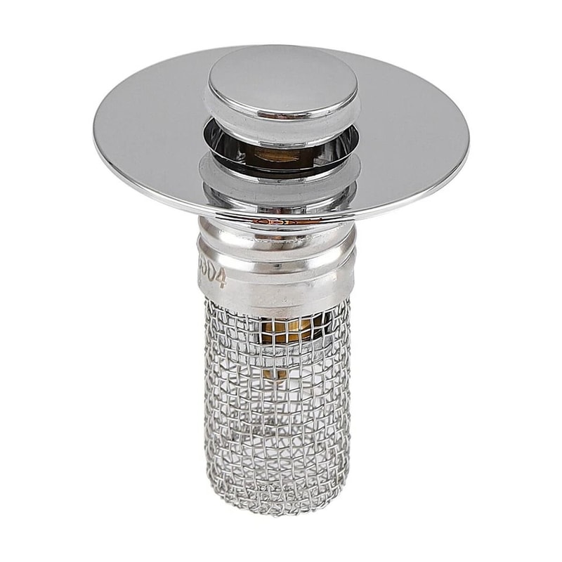 Bathroom Sink Stopper With Hair Catcher And Pop Up Drain Strainer 9