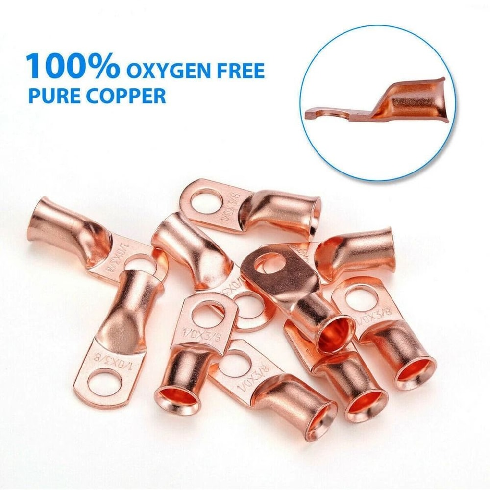 AWG Pure Copper Battery Cable Lugs With Ring Hole 4