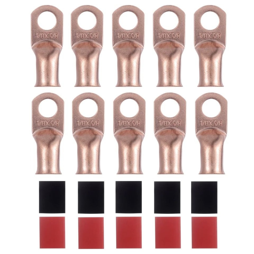 AWG Pure Copper Battery Cable Lugs With Ring Hole 0