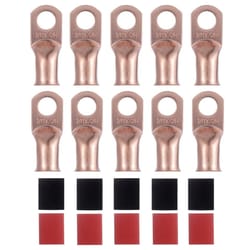 awg pure copper battery cable lugs with ring hole