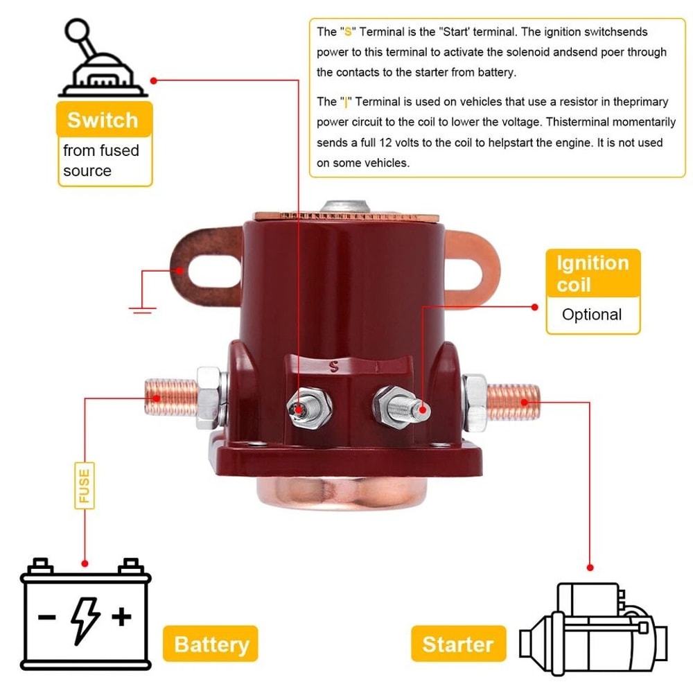 Heavy Duty Ford Starter Solenoid Relay 5