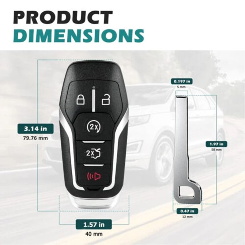 Ford Key Fob Shell Replacement Case For Explorer Edge Fusion Mustang 6