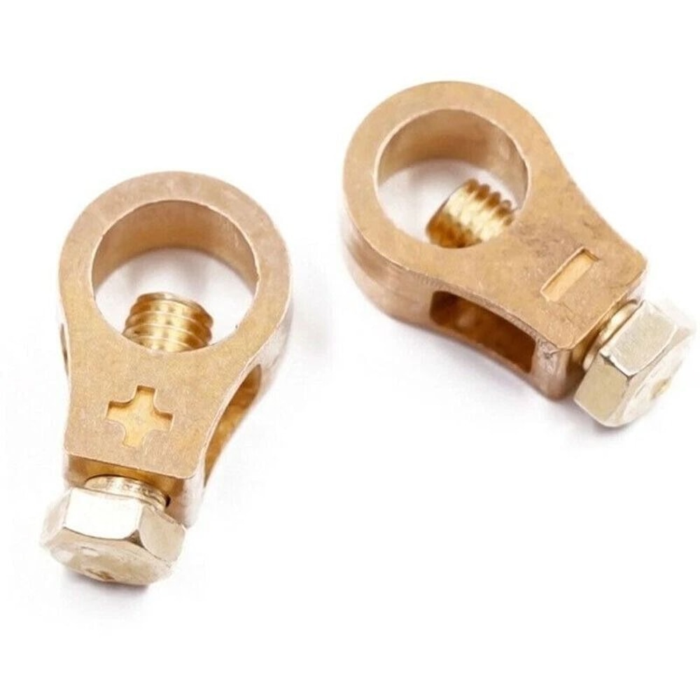 Copper Car Battery Terminal Clamp For Positive Negative Battery Clips 2