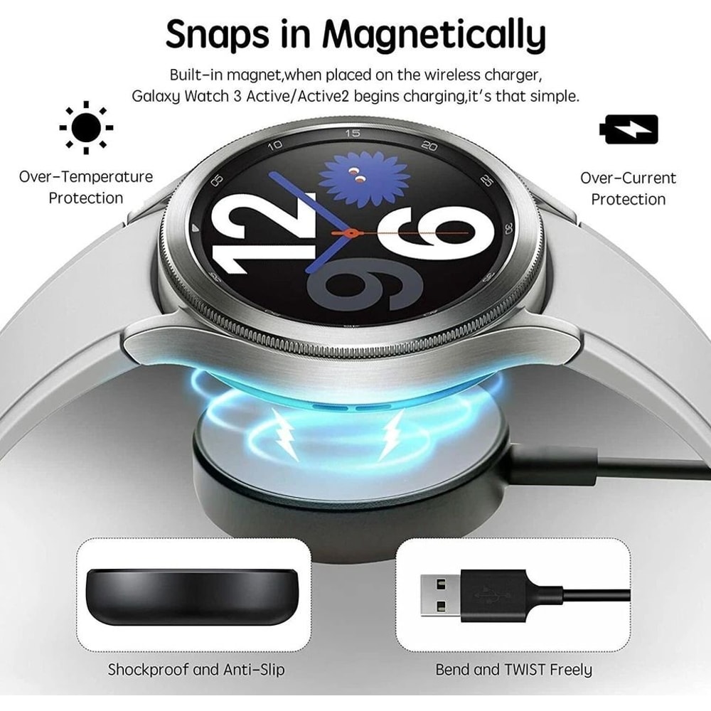 Samsung Watch Charger Magnetic Wireless Dock For Galaxy Watch Active 4