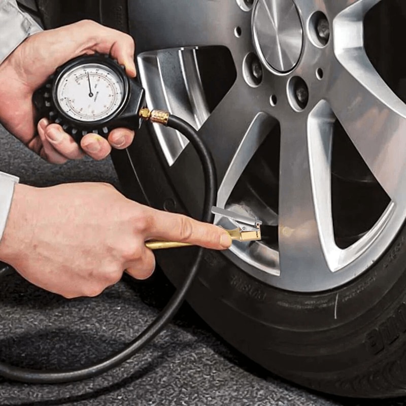 Brass Lock On Air Chuck NPT Open Flow Tire Inflator Clip 11