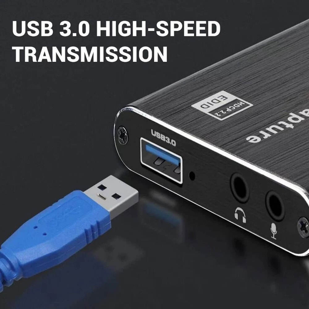 HDMI Capture Card USB Video Recording Adapter For Streaming Content Creation 9