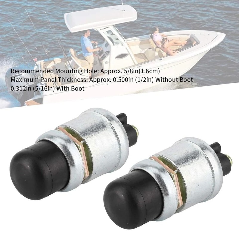 Heavy Duty Starter Switch Set Momentary Push Button Ignition 4 Pack 2