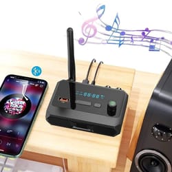bluetooth audio receiver with rca aux usb optical adapter
