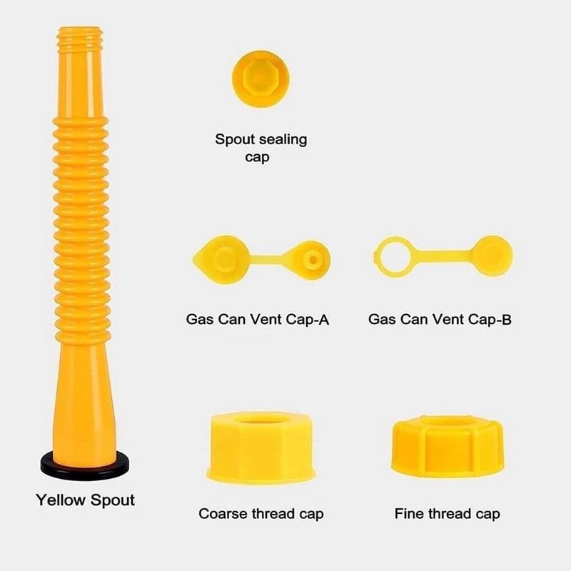 Universal Gas Can Spout Nozzle Vent Kit For Plastic Fuel Cans 3