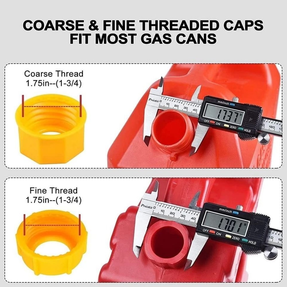 Universal Gas Can Spout Nozzle Vent Kit For Plastic Fuel Cans 5