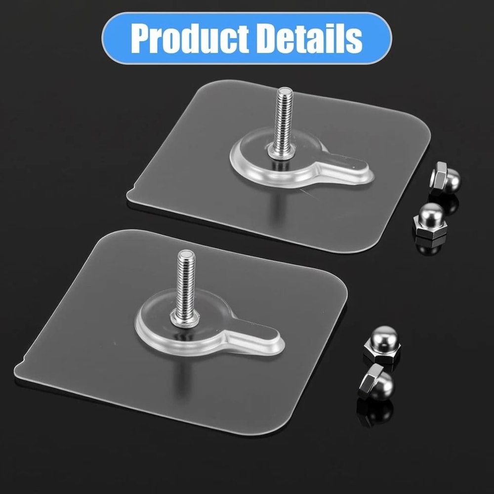 Self Adhesive Wall Hooks No Drill Adhesive Screw Hooks 2