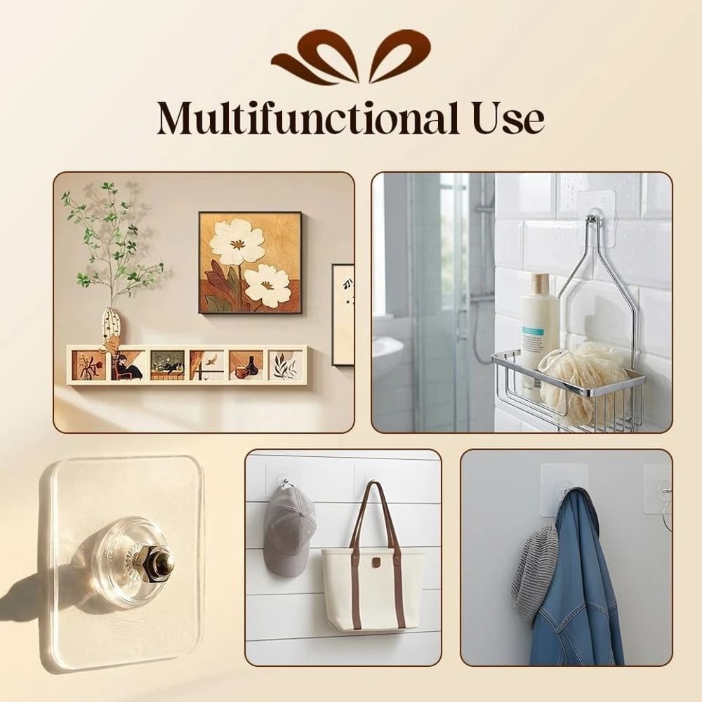 Self Adhesive Wall Hooks No Drill Adhesive Screw Hooks 6