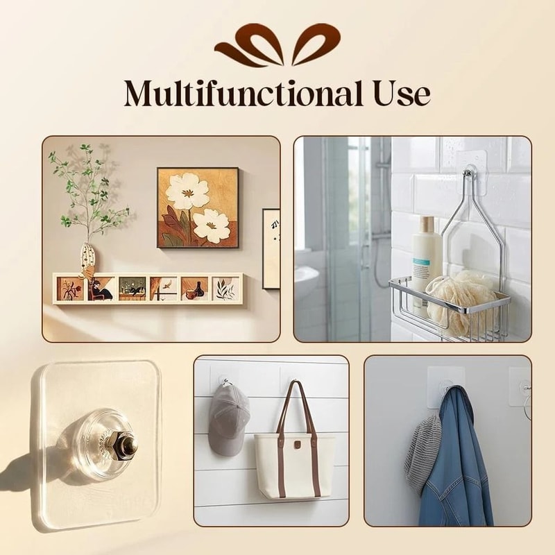 Self Adhesive Wall Hooks No Drill Adhesive Screw Hooks 6