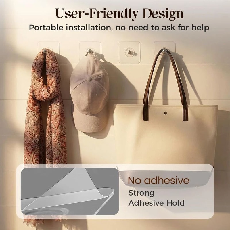 Self Adhesive Wall Hooks No Drill Adhesive Screw Hooks 7