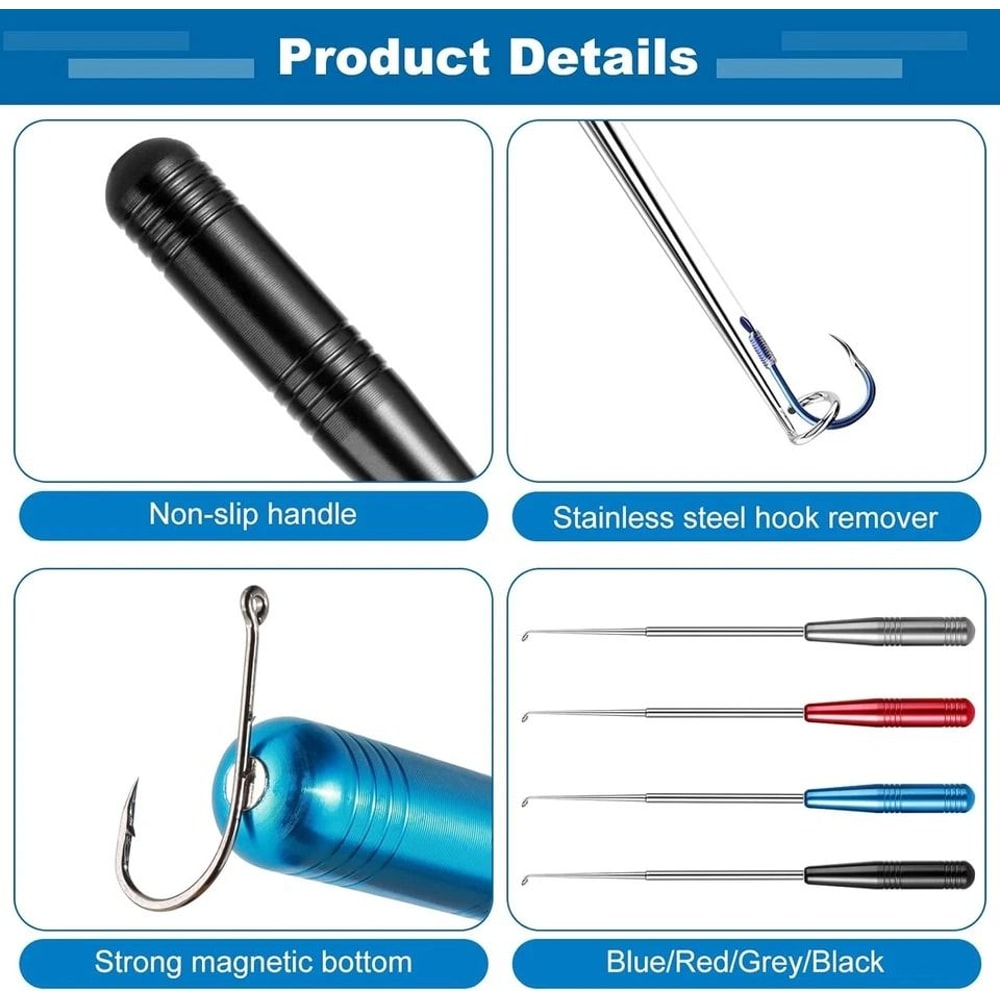 Fish Hook Remover Quick Release Fishing Hook Extractor Set 10