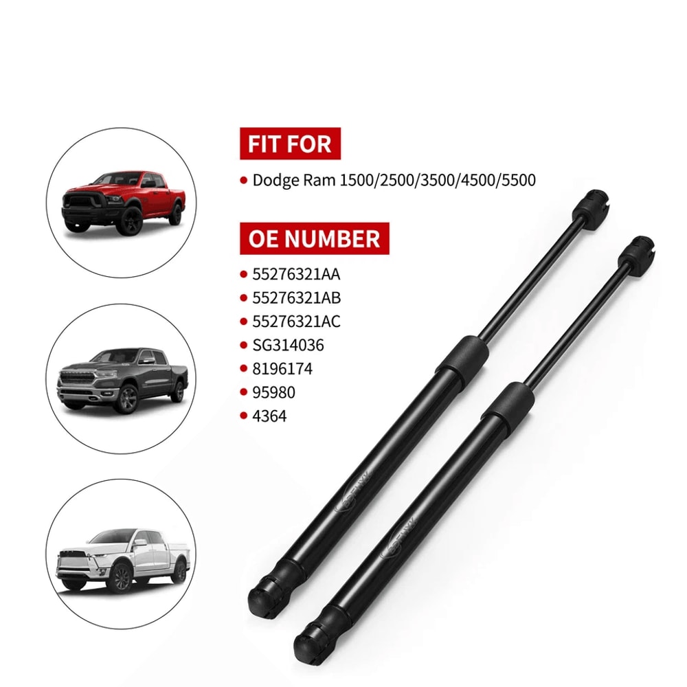 Dodge Ram Hood Lift Supports Front Gas Struts For Ram 2