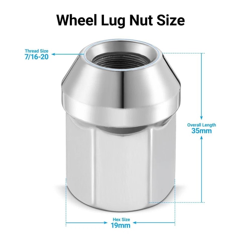 Chrome Acorn Lug Nuts For Chevy Classic Wheels 2