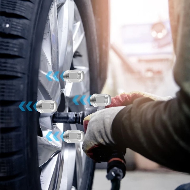 Chrome Acorn Lug Nuts For Chevy Classic Wheels 4