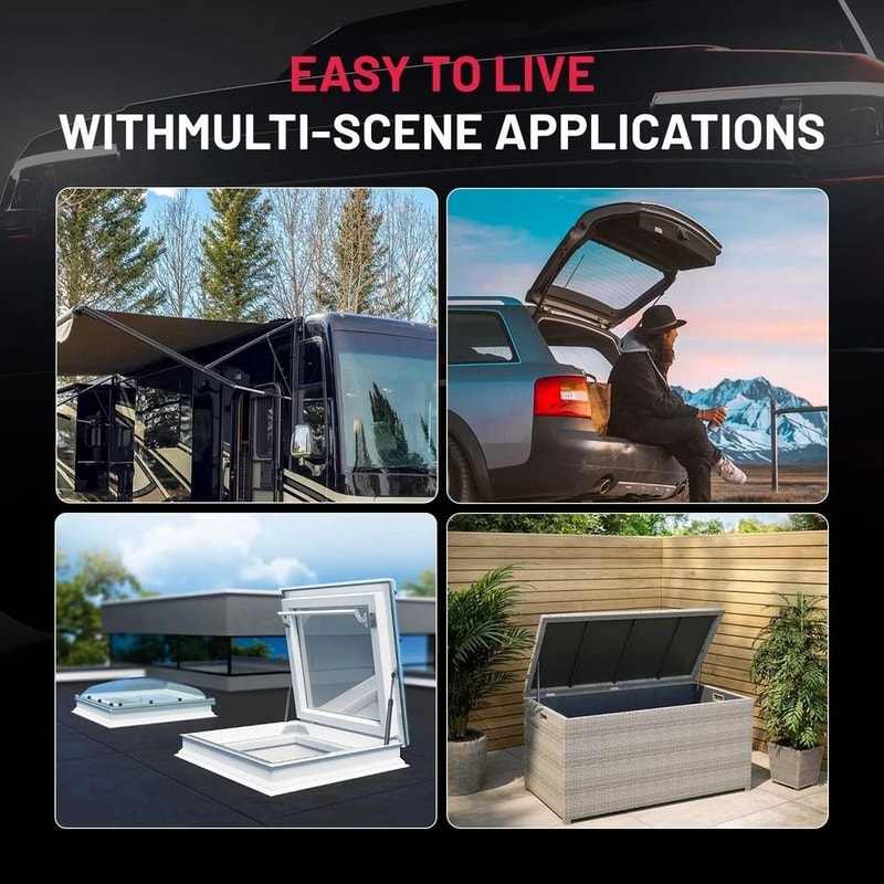 Heavy Duty Gas Strut 60lbs For RV Bed Lift Camper Lid Truck Cover Support 1