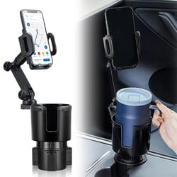 cup holder wireless car charger mount with adjustable base