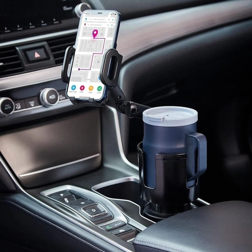 Cup Holder Wireless Car Charger Mount With Adjustable Base 2